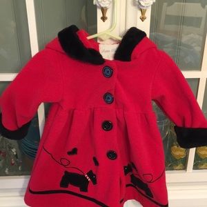 Infant fleece dress coat